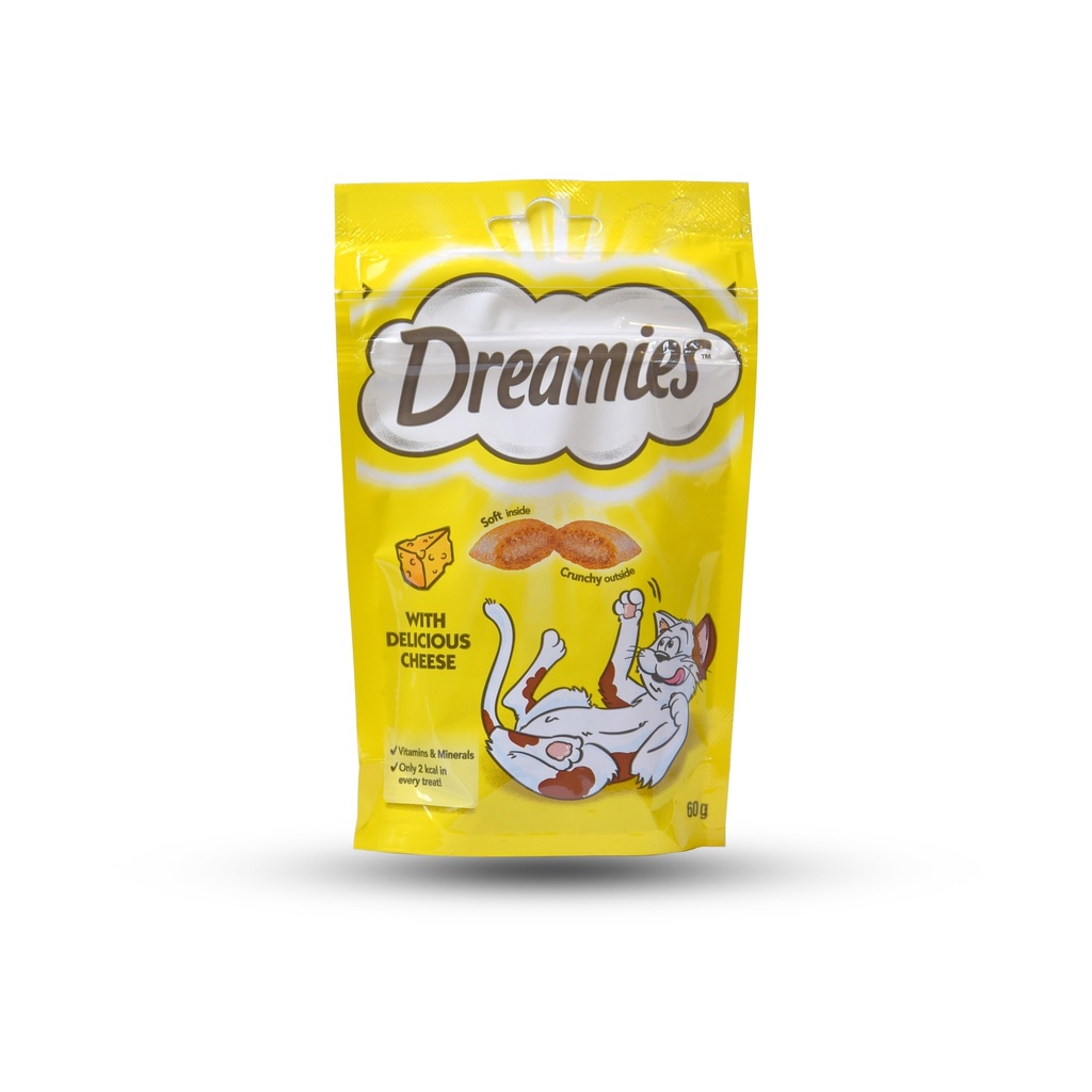 DREAMIES CAT TREAT BISCUITS WITH CHEESE 60G WHIM